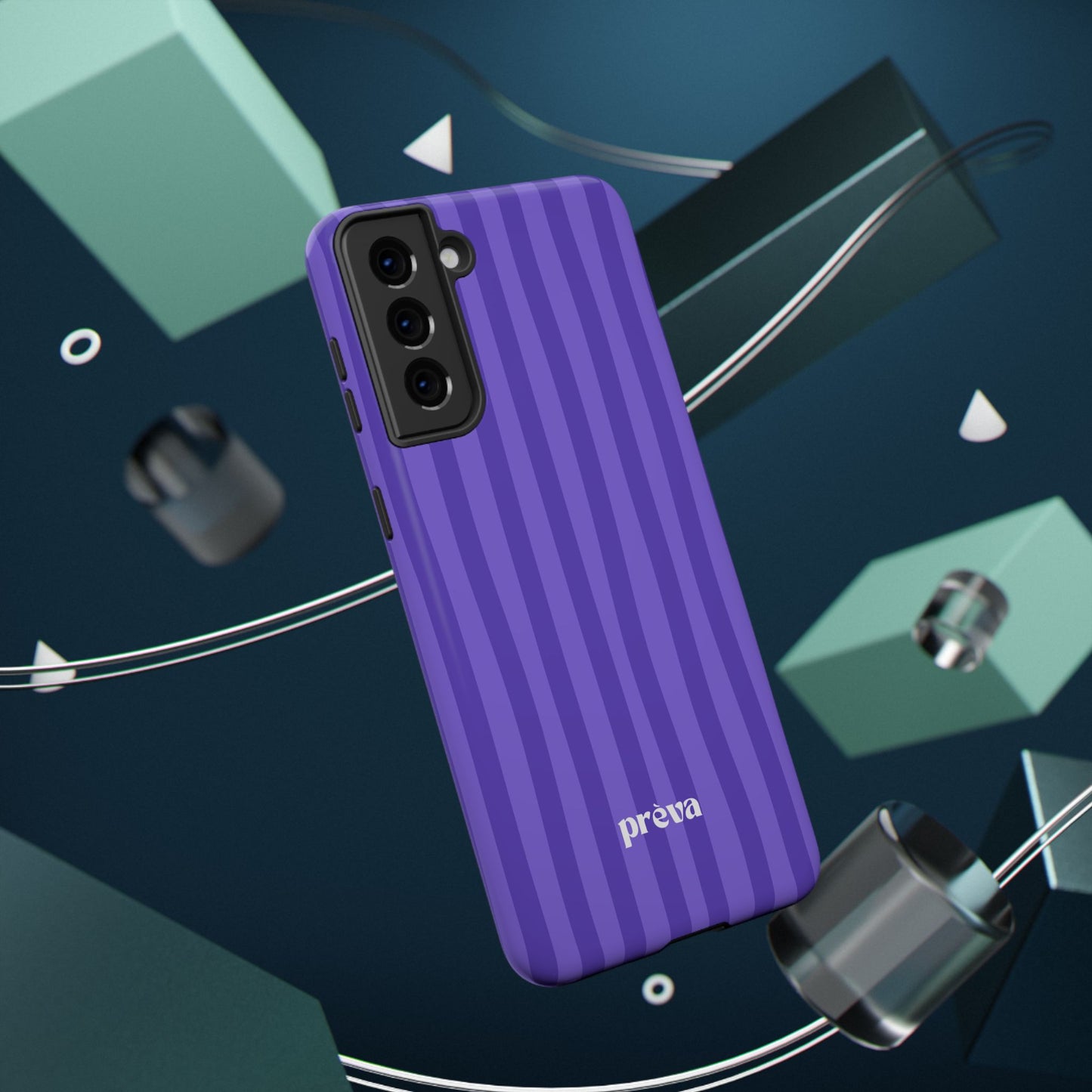 Dark Purple Stripes Phone Case