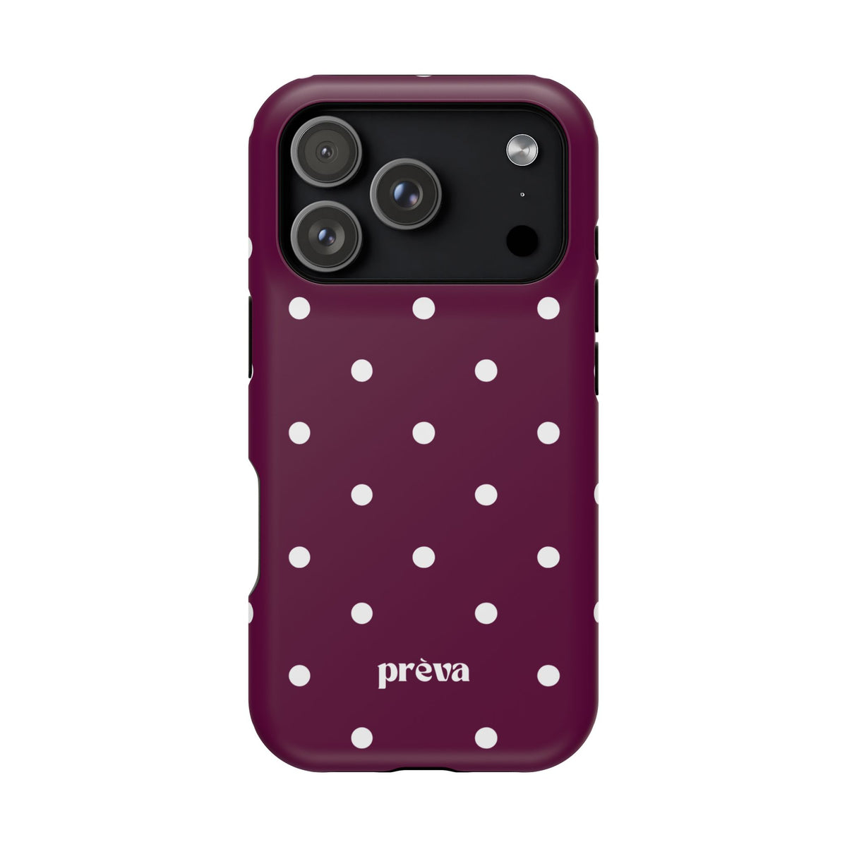 Maroon Polka Dot Phone Case