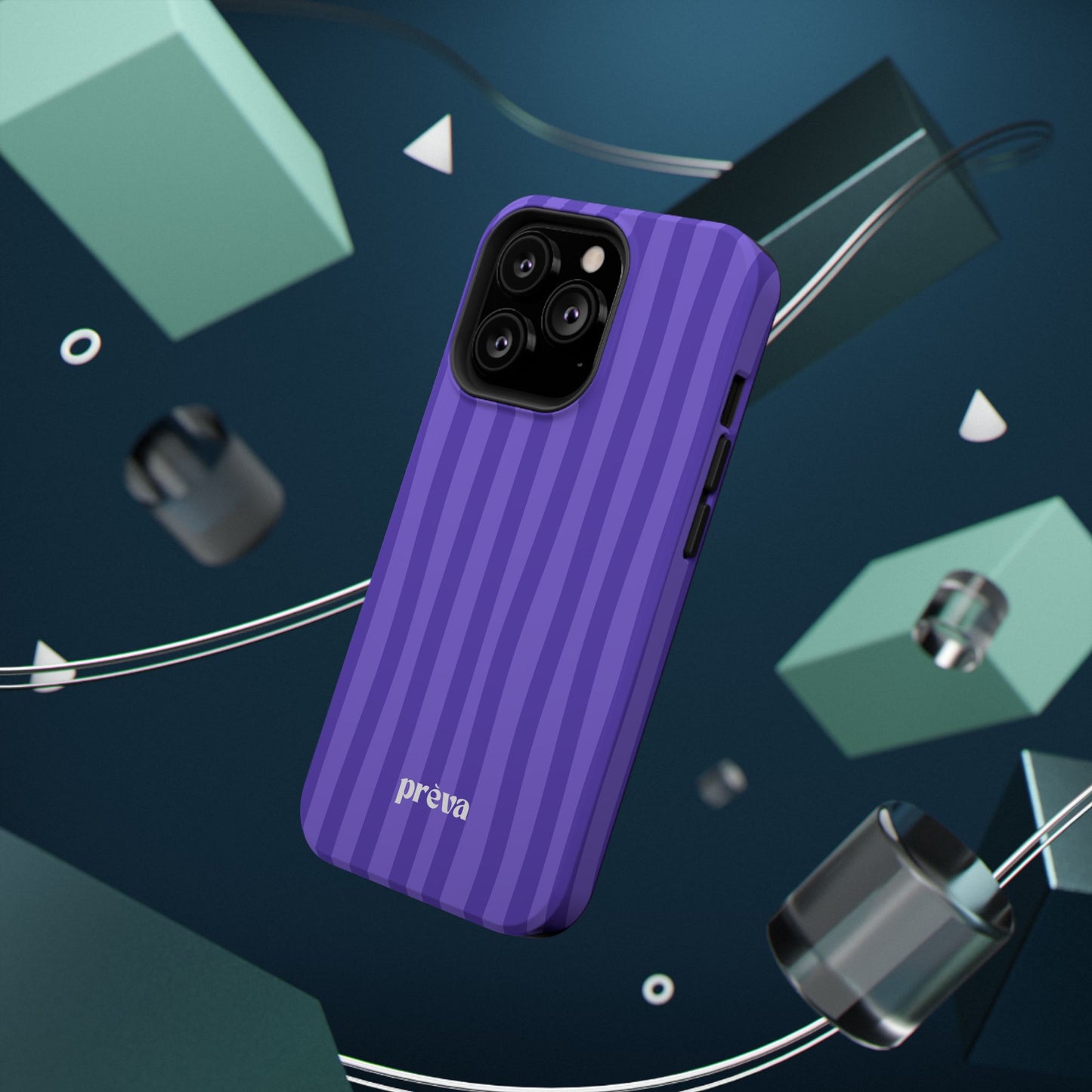 Dark Purple Stripes Phone Case
