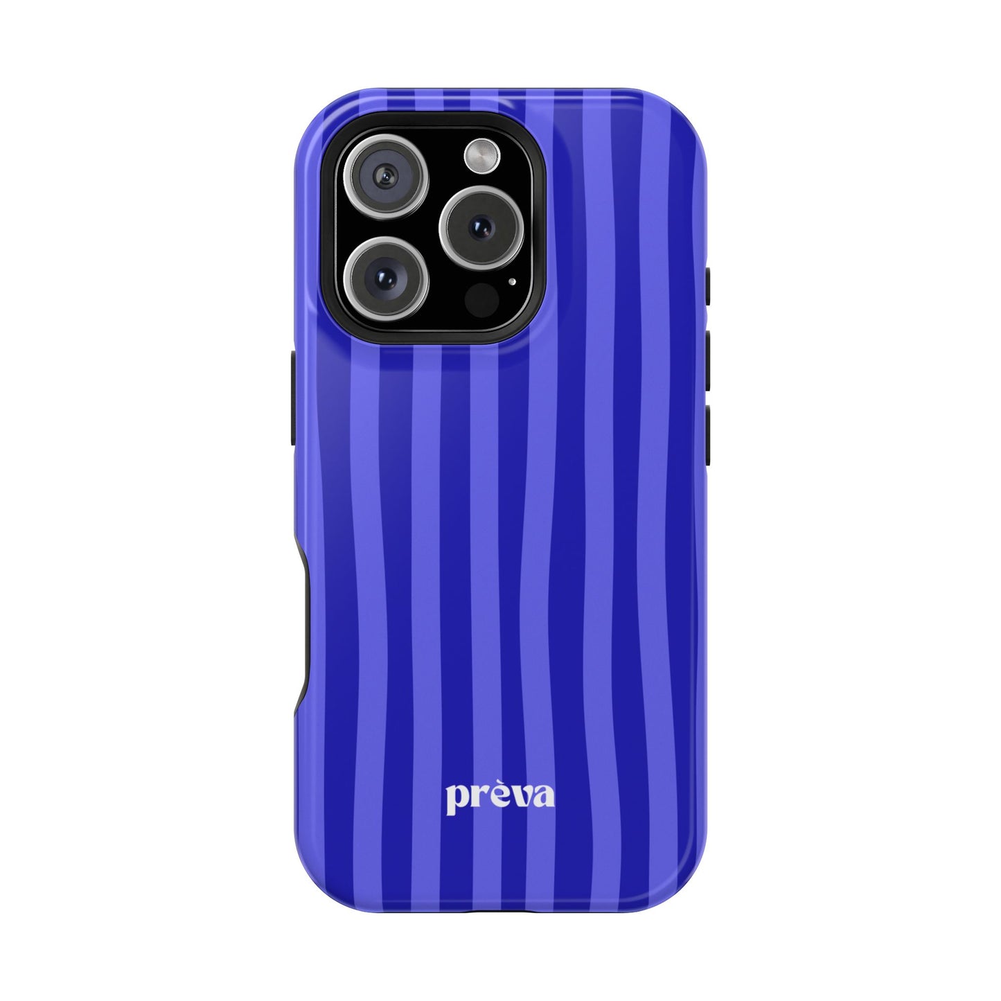 Neon Blue Stripes Phone Case