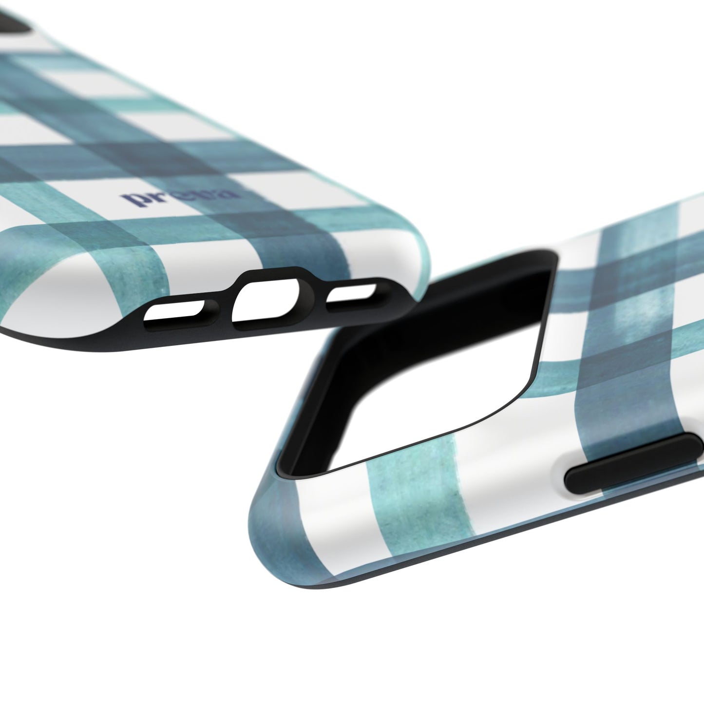 Teal Plaid Phone Case
