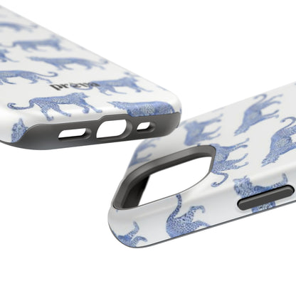 Blue Leopard Pattern Phone Case