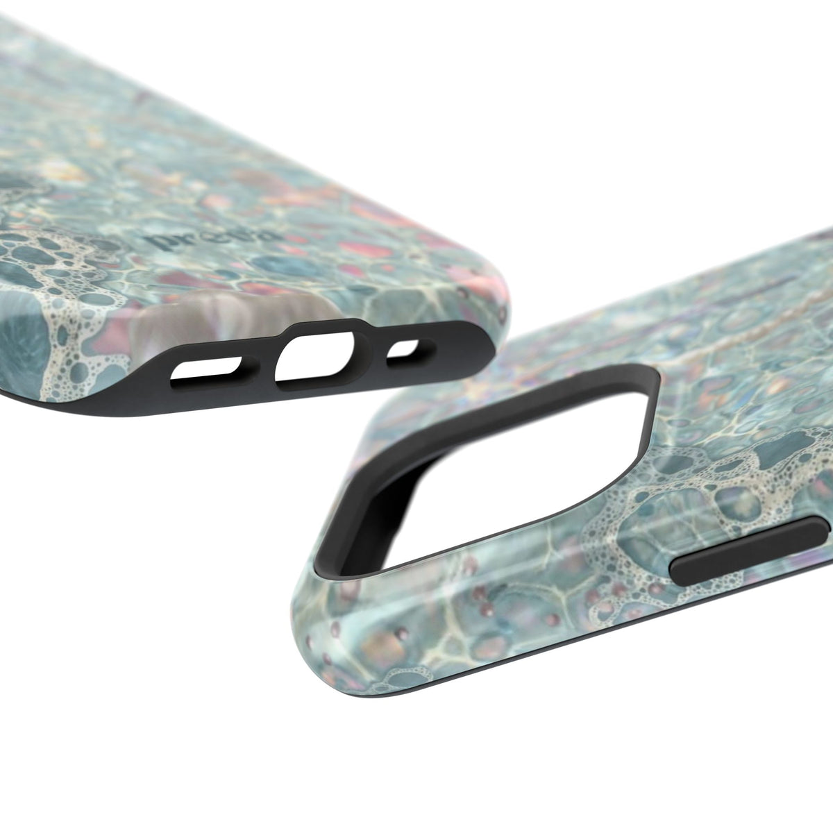 Marbled Seafoam Impact-Resistant Phone Case