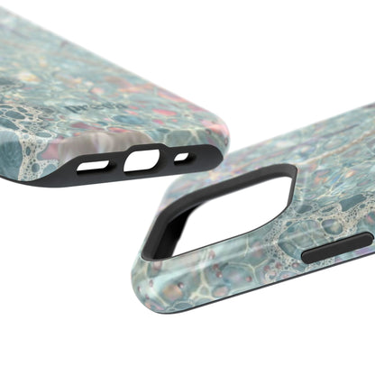 Marbled Seafoam Impact-Resistant Phone Case