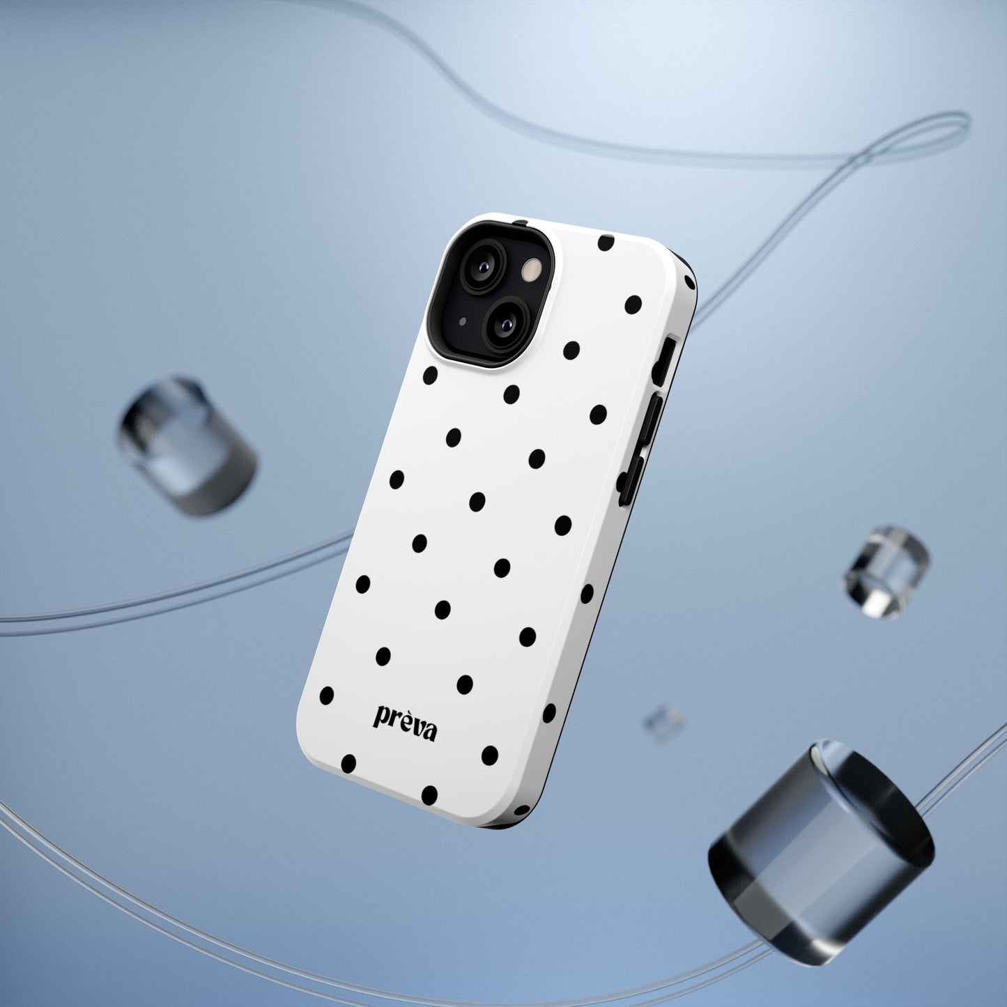 B&W polka dots Phone Case