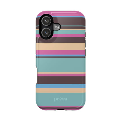 Cocoa Palm Stripes Phone Case