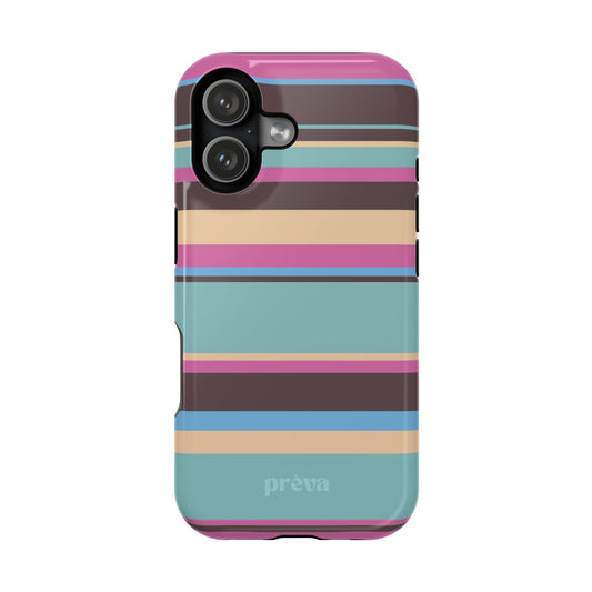 Cocoa Palm Stripes Phone Case