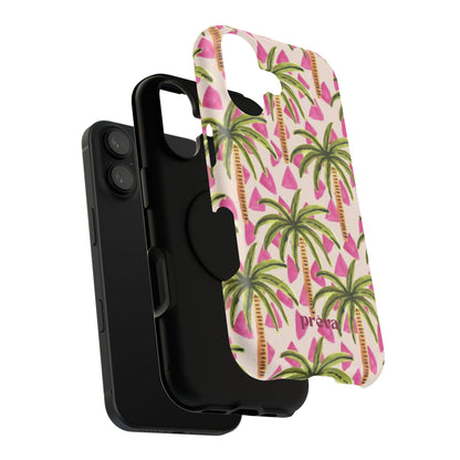 Phone Case — Pink Palm Tree Impact-Resistant Protector