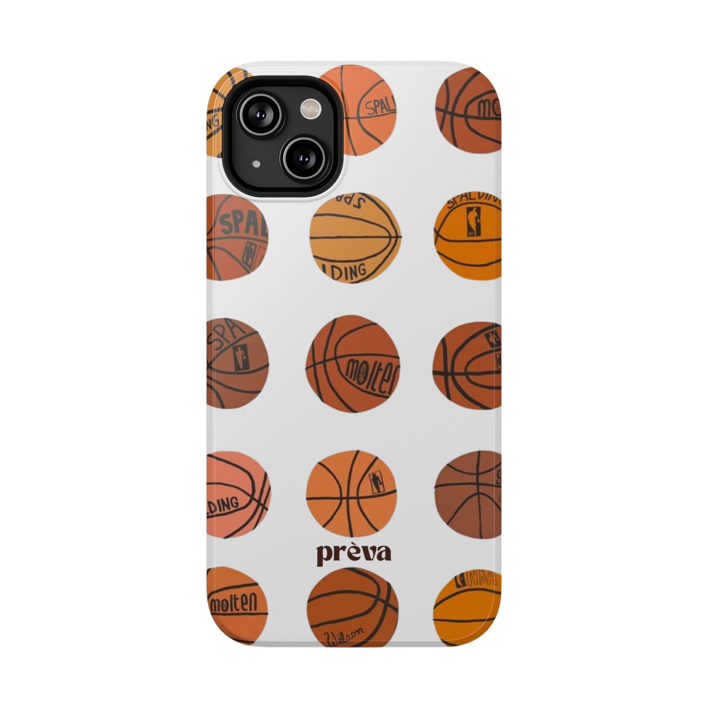 White Basketball Phone Case