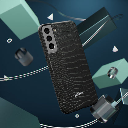 Black Croc Phone Case