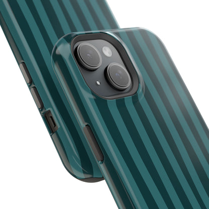 Dark Stripes Turquoise Phone Case