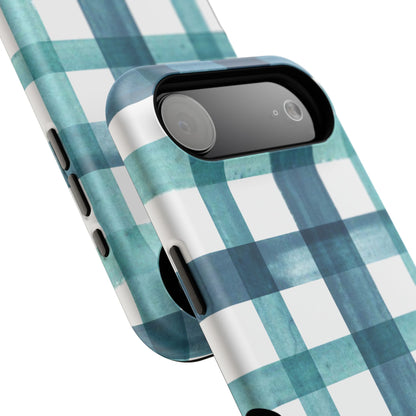 Teal Plaid Phone Case
