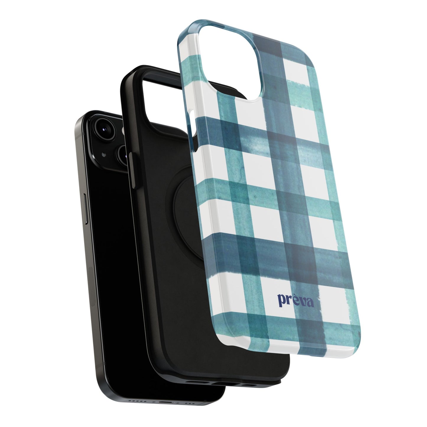 Teal Plaid Phone Case
