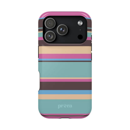 Cocoa Palm Stripes Phone Case