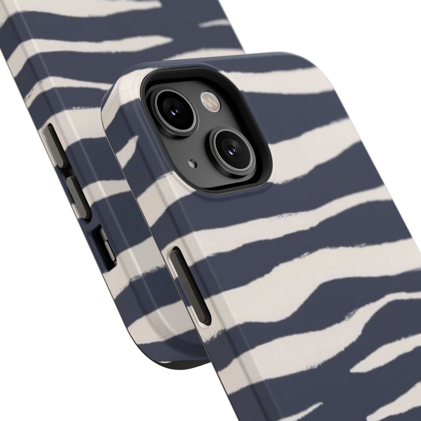Navy & Cream Zebra Phone Case