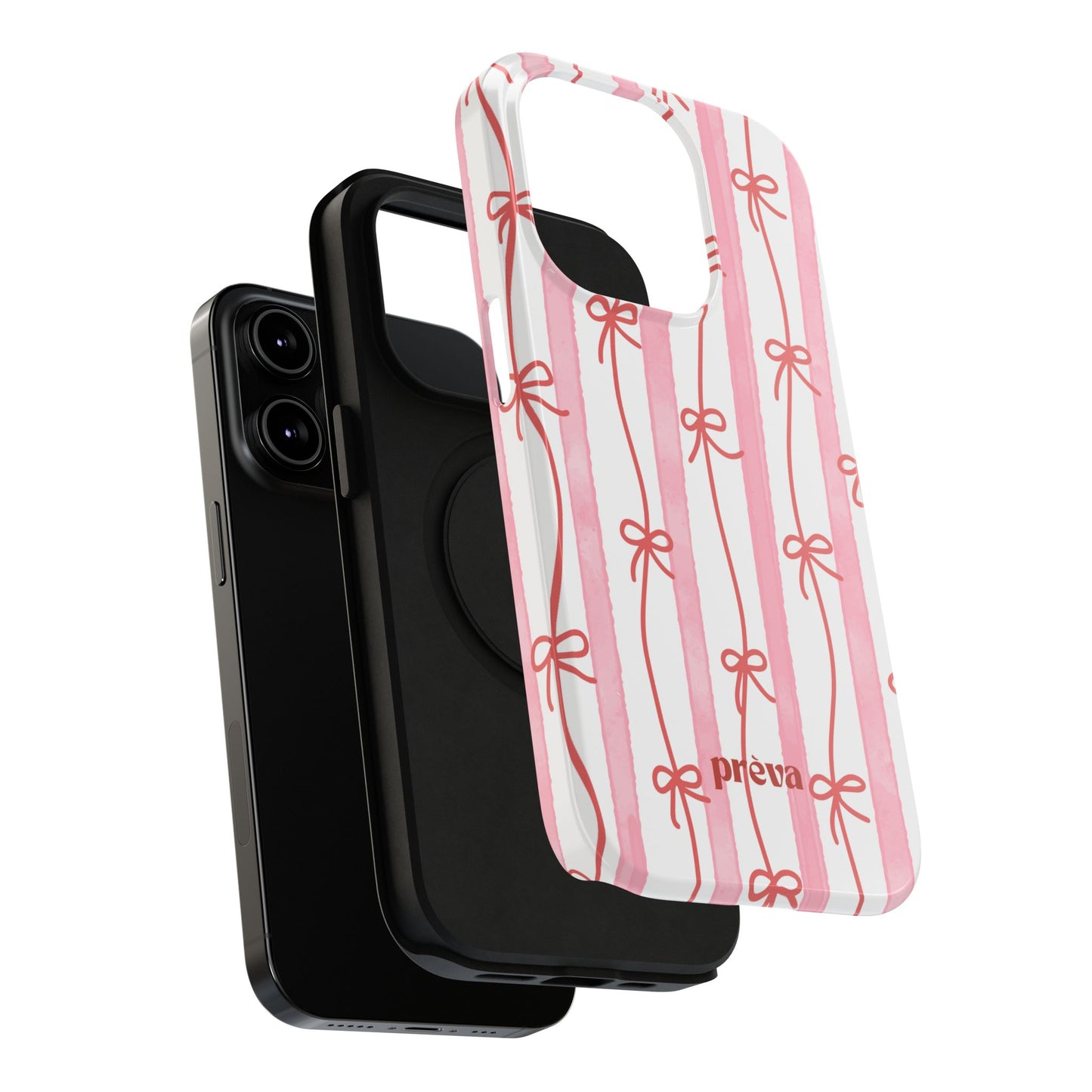 Pink Bow Chain Phone Case
