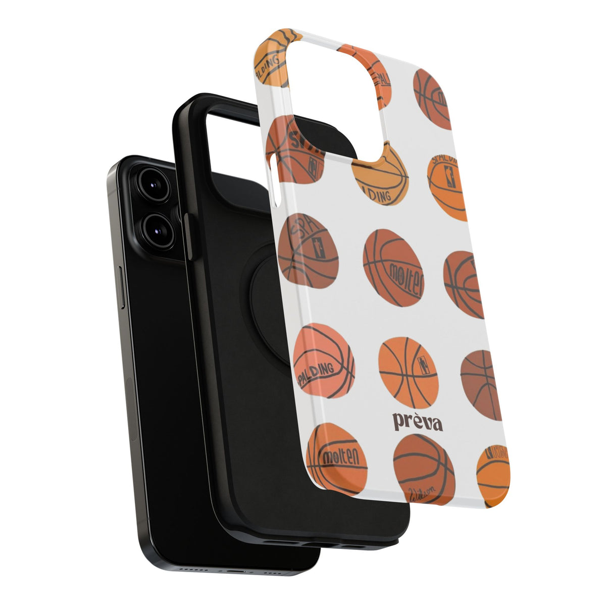 White Basketball Phone Case