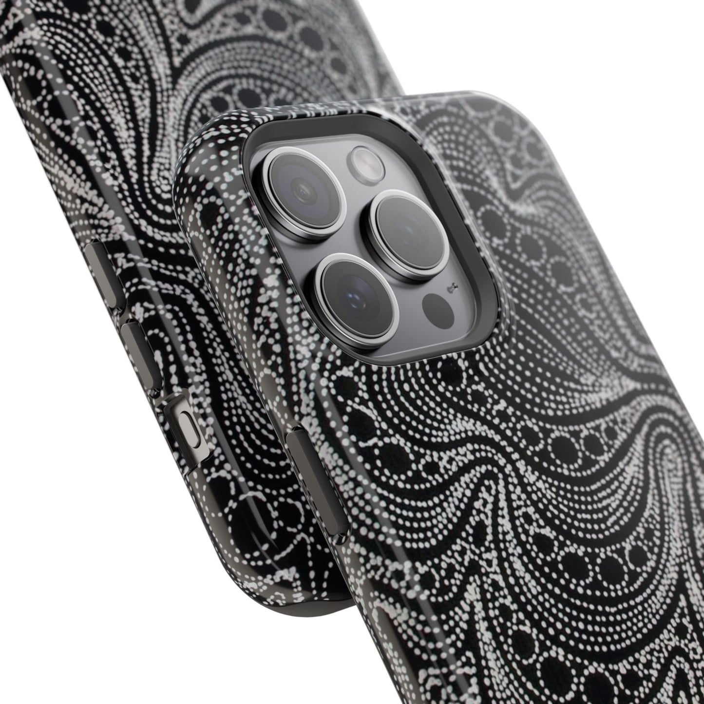 Abstract Midnight Lace Phone Case