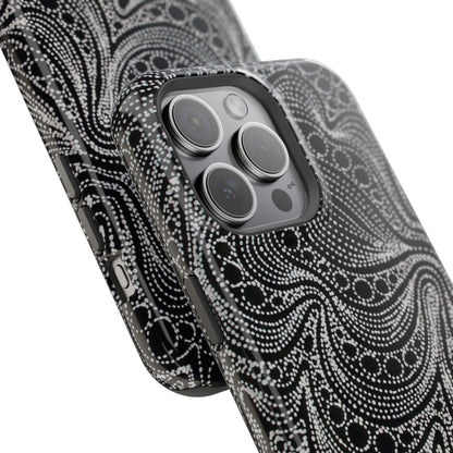 Abstract Midnight Lace Phone Case
