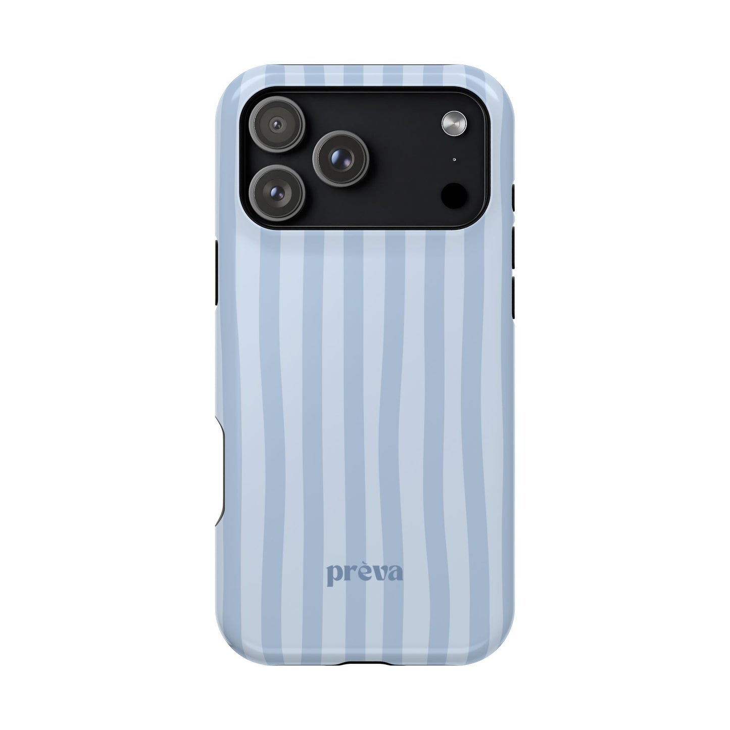 Pastel Blue Stripes Phone Case