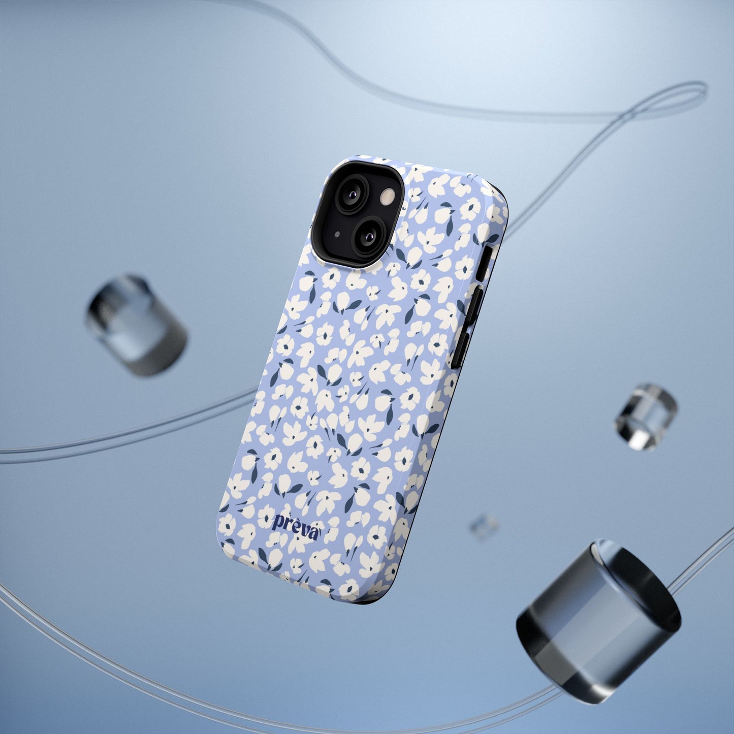 Petals On Blue Phone Case