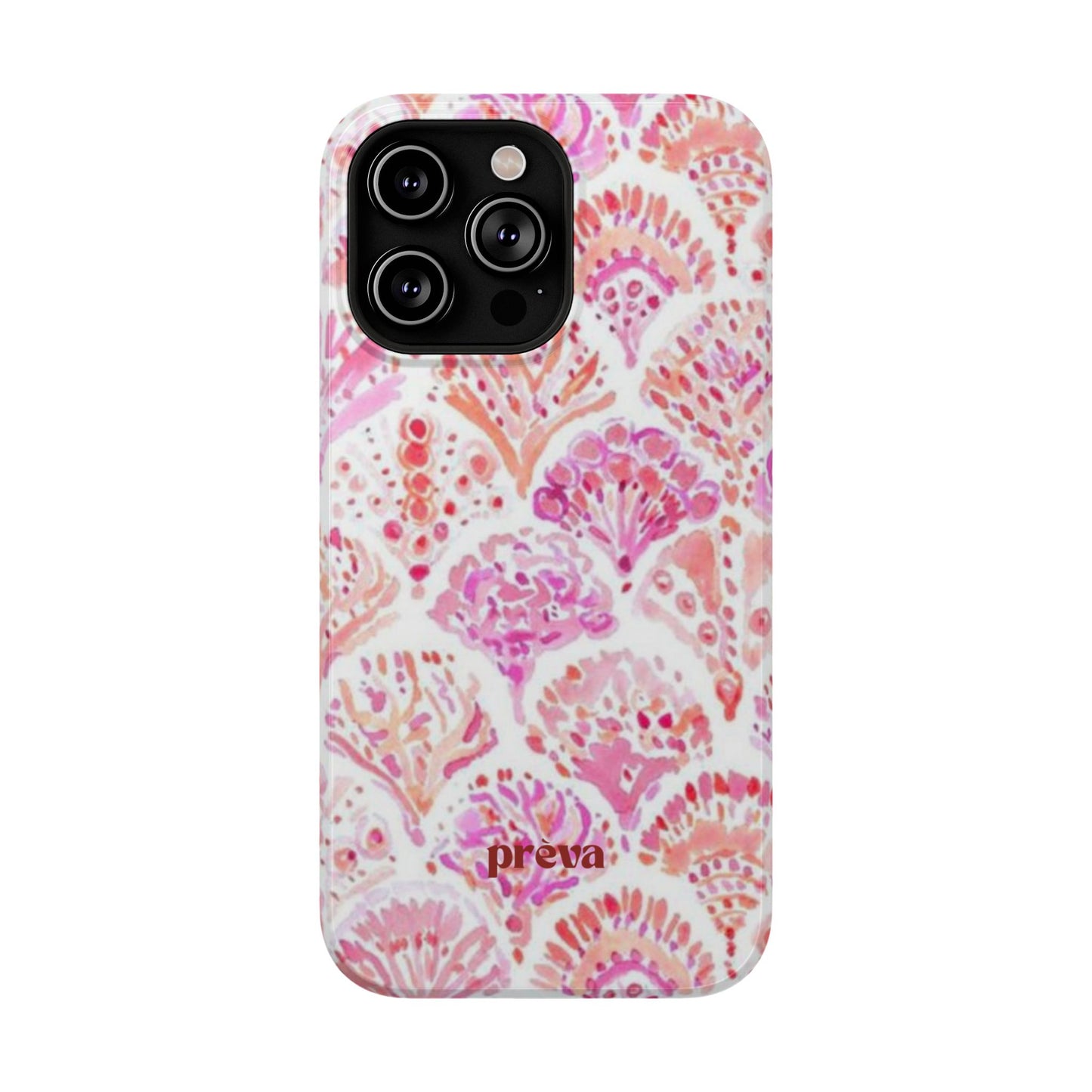 Pink Shell Watercolor Phone Case