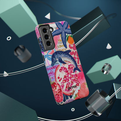 Dolphin Tropics Collage Phone Case