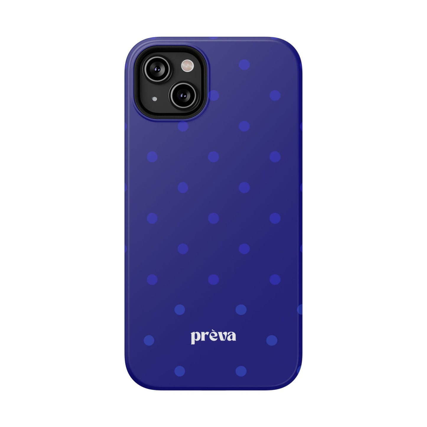 Dark Blue Polka Dots Phone Case