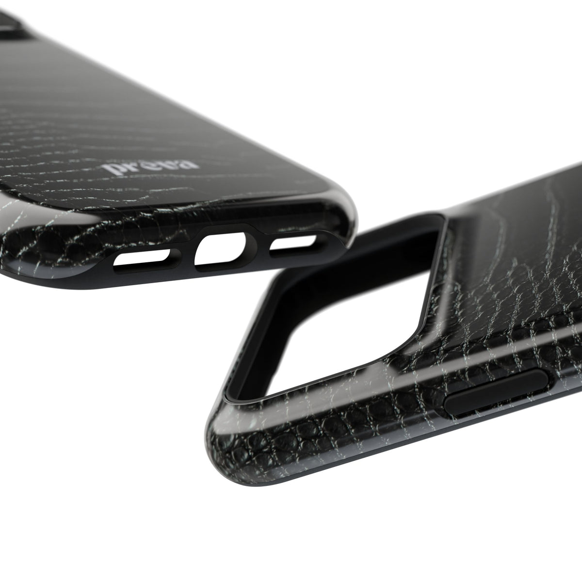 Black Croc Phone Case