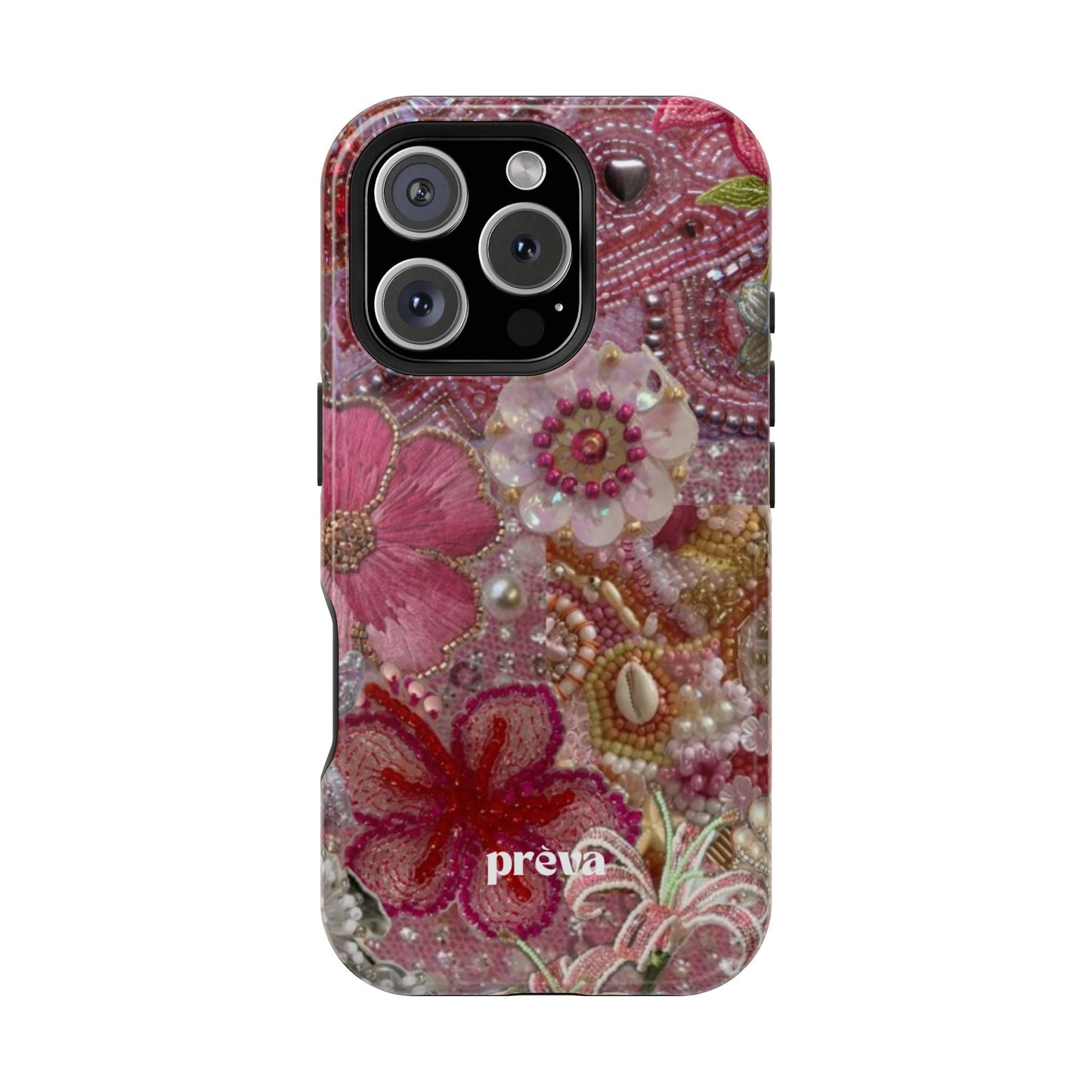 Floral Embroidery Phone Case