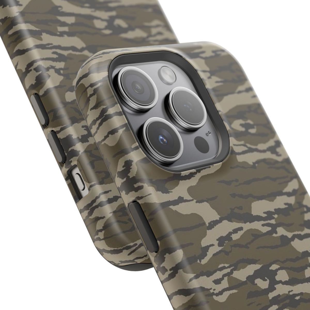 Camo Impact-Resistant Phone Case — Military Green Rugged Protection