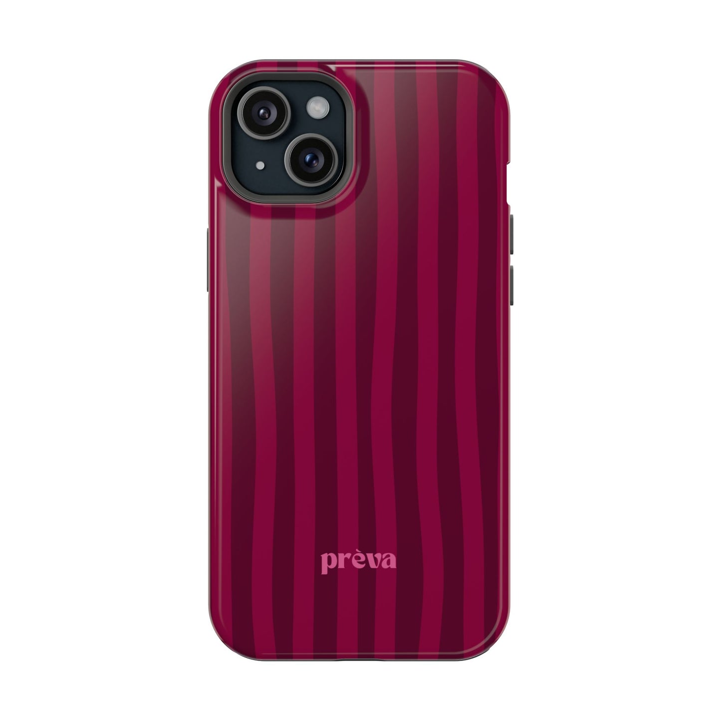 Burgandy Stripes x Ava Dudderar Phone Case