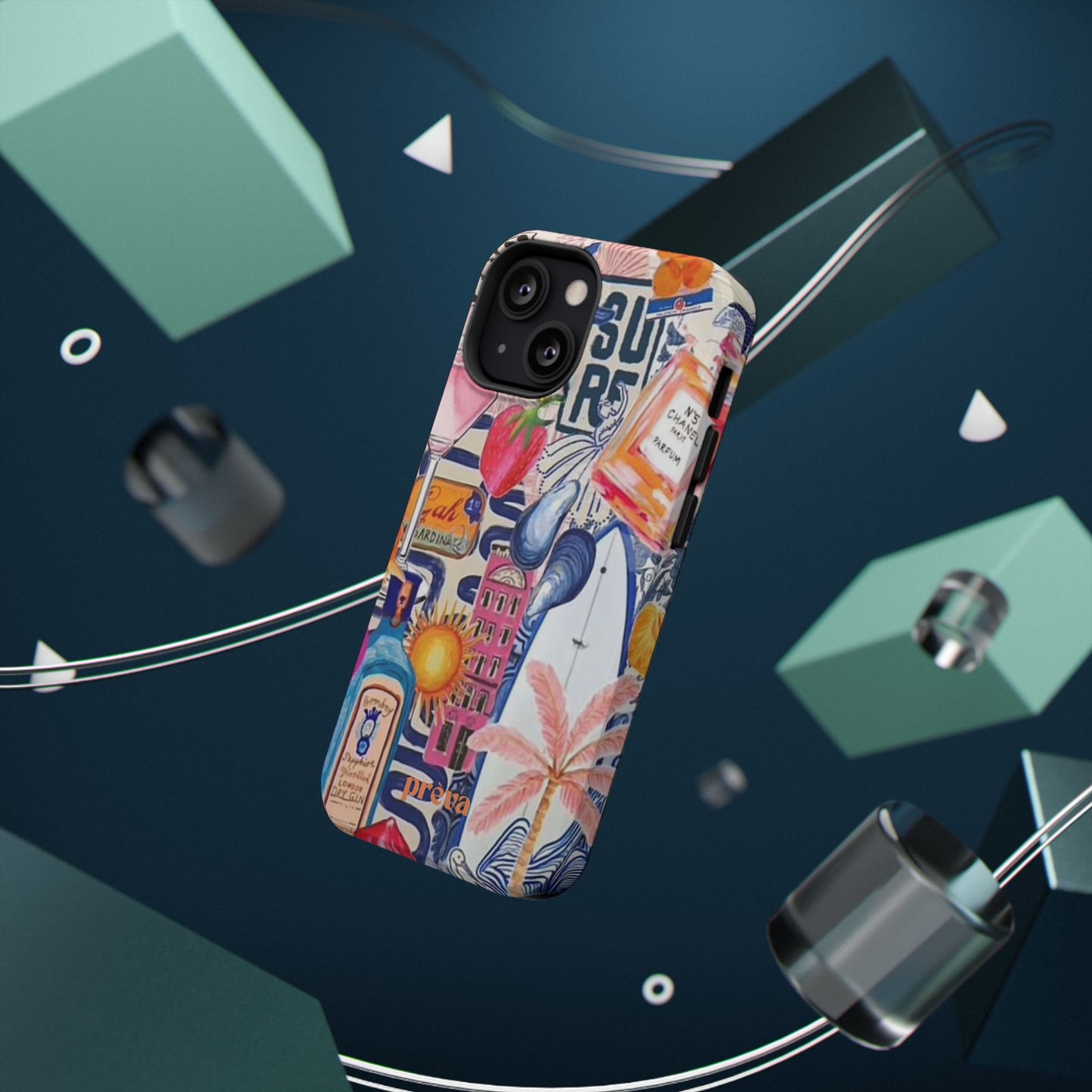 Tropical Beach Collage Phone Case