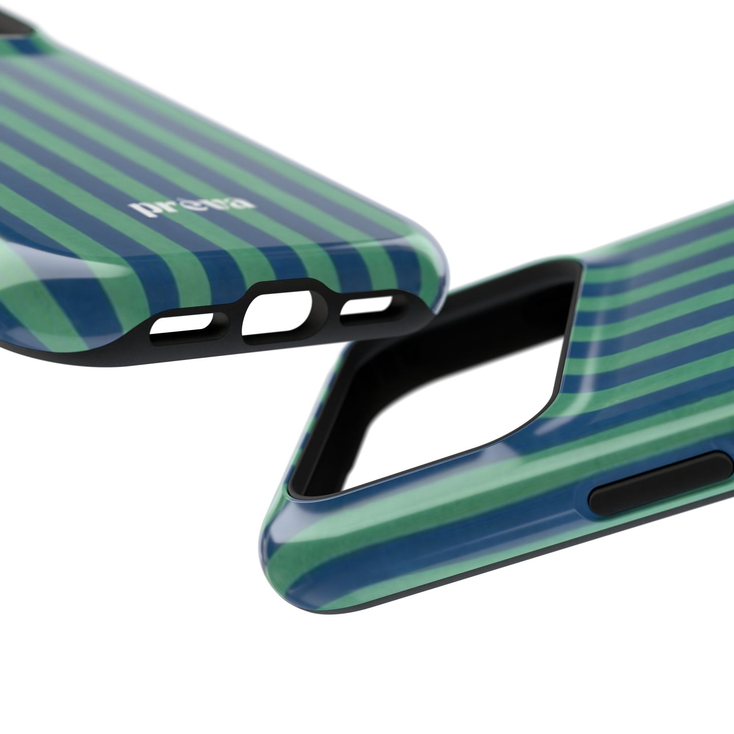 Green & Blue Stripes Phone Case