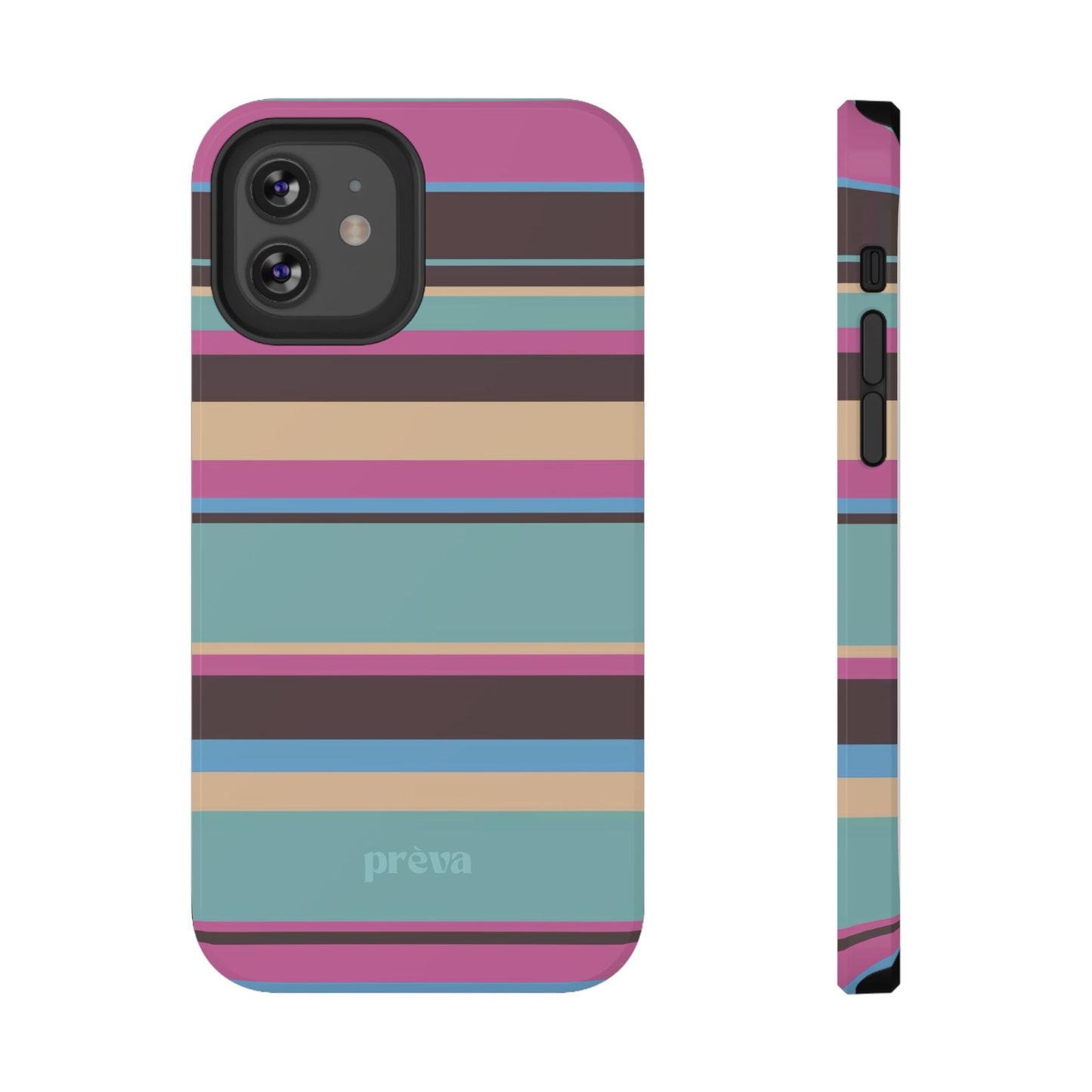 Cocoa Palm Stripes Phone Case