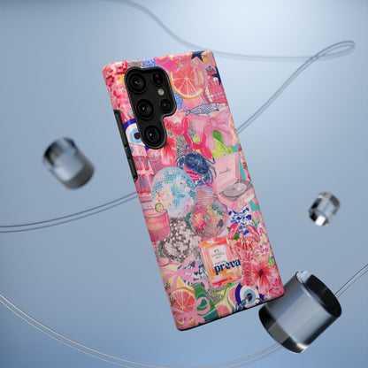 Floral & Pink Collage Phone Case