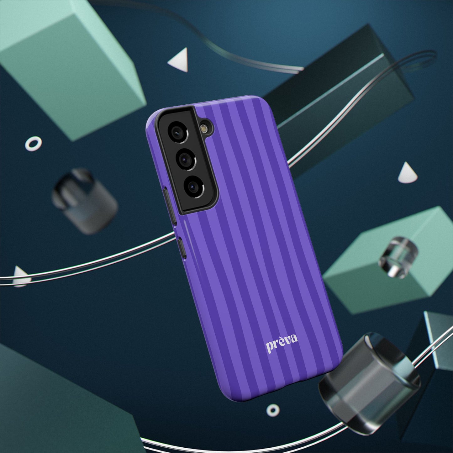 Dark Purple Stripes Phone Case