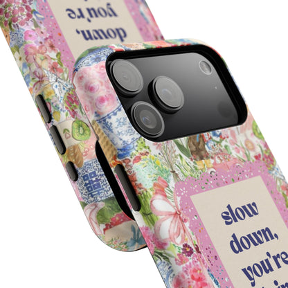 Slow Down Flowers x notsoken Phone Case