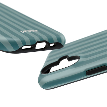 Striped Teal Phone Case