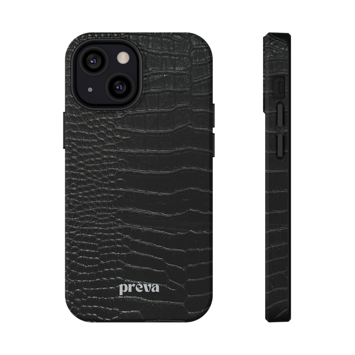 Black Croc Phone Case