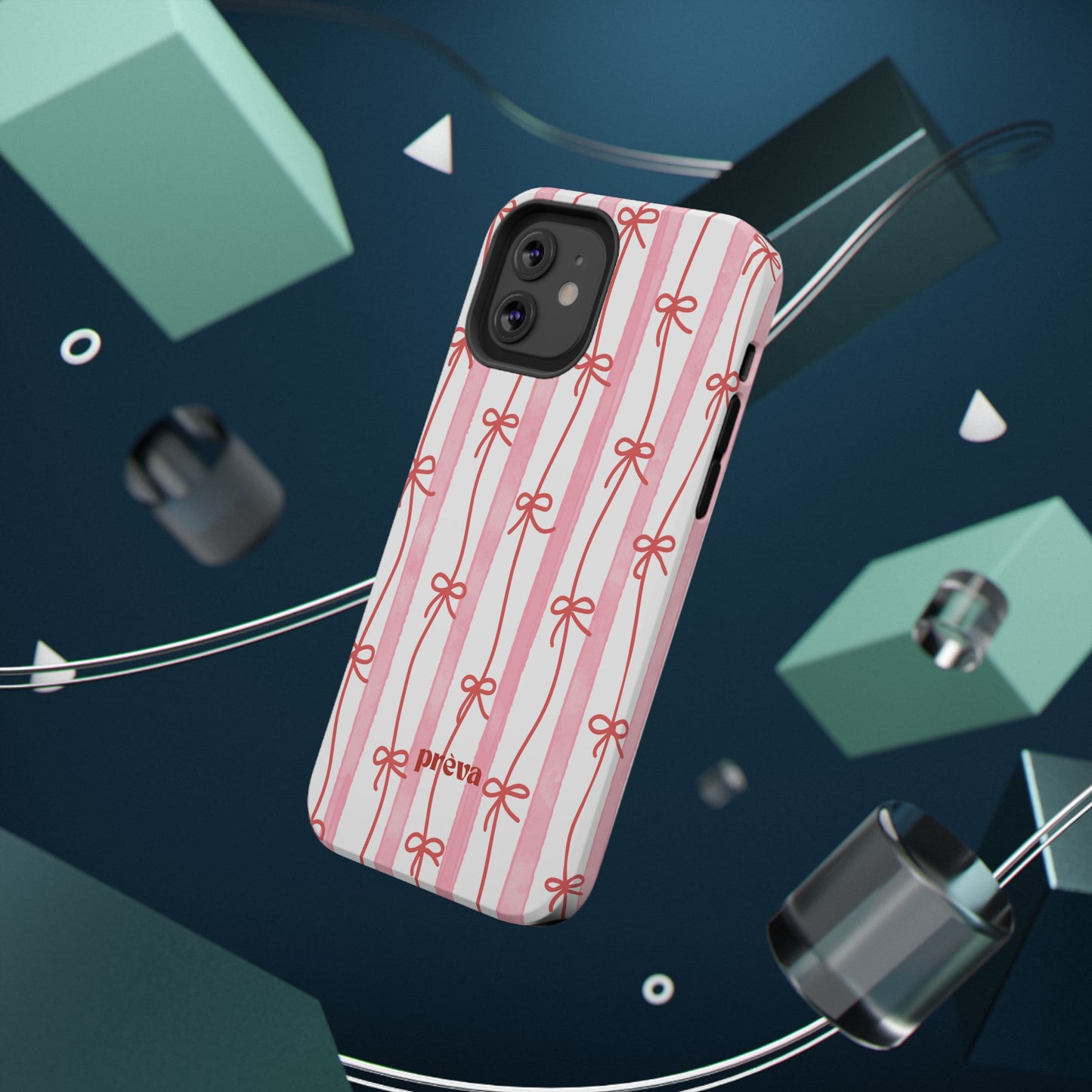 Pink Bow Chain Phone Case