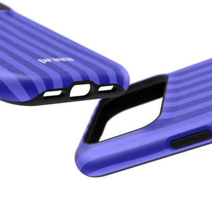Neon Blue Stripes Phone Case
