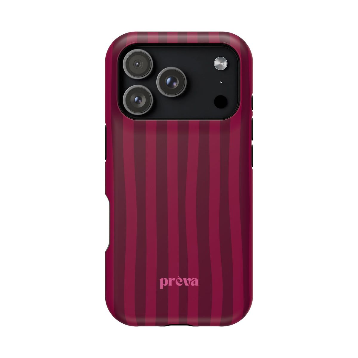 Burgandy Stripes x Ava Dudderar Phone Case