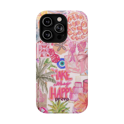 Pink Tropical Collage Phone Case