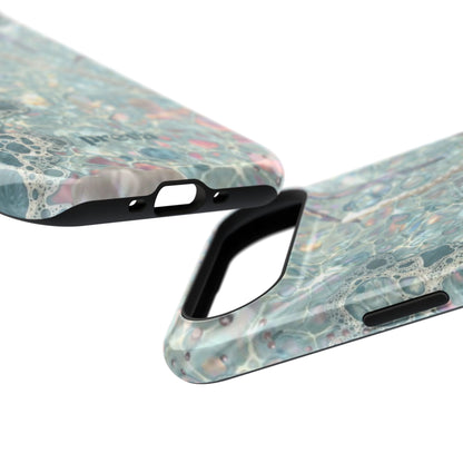 Marbled Seafoam Impact-Resistant Phone Case