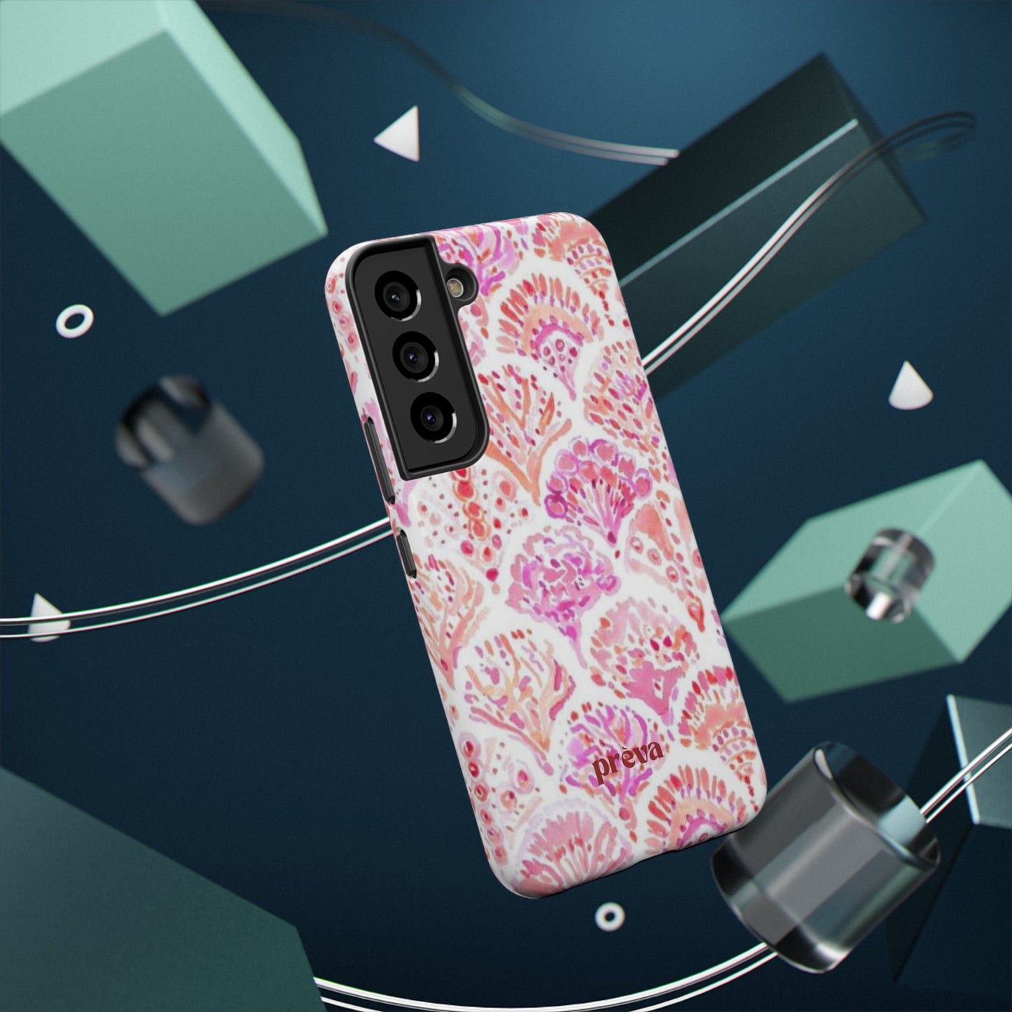 Pink Shell Watercolor Phone Case