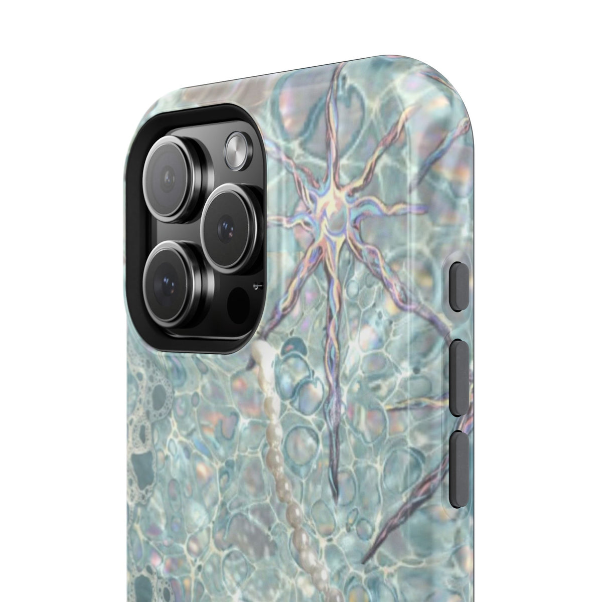 Marbled Seafoam Impact-Resistant Phone Case