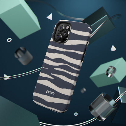 Navy & Cream Zebra Phone Case