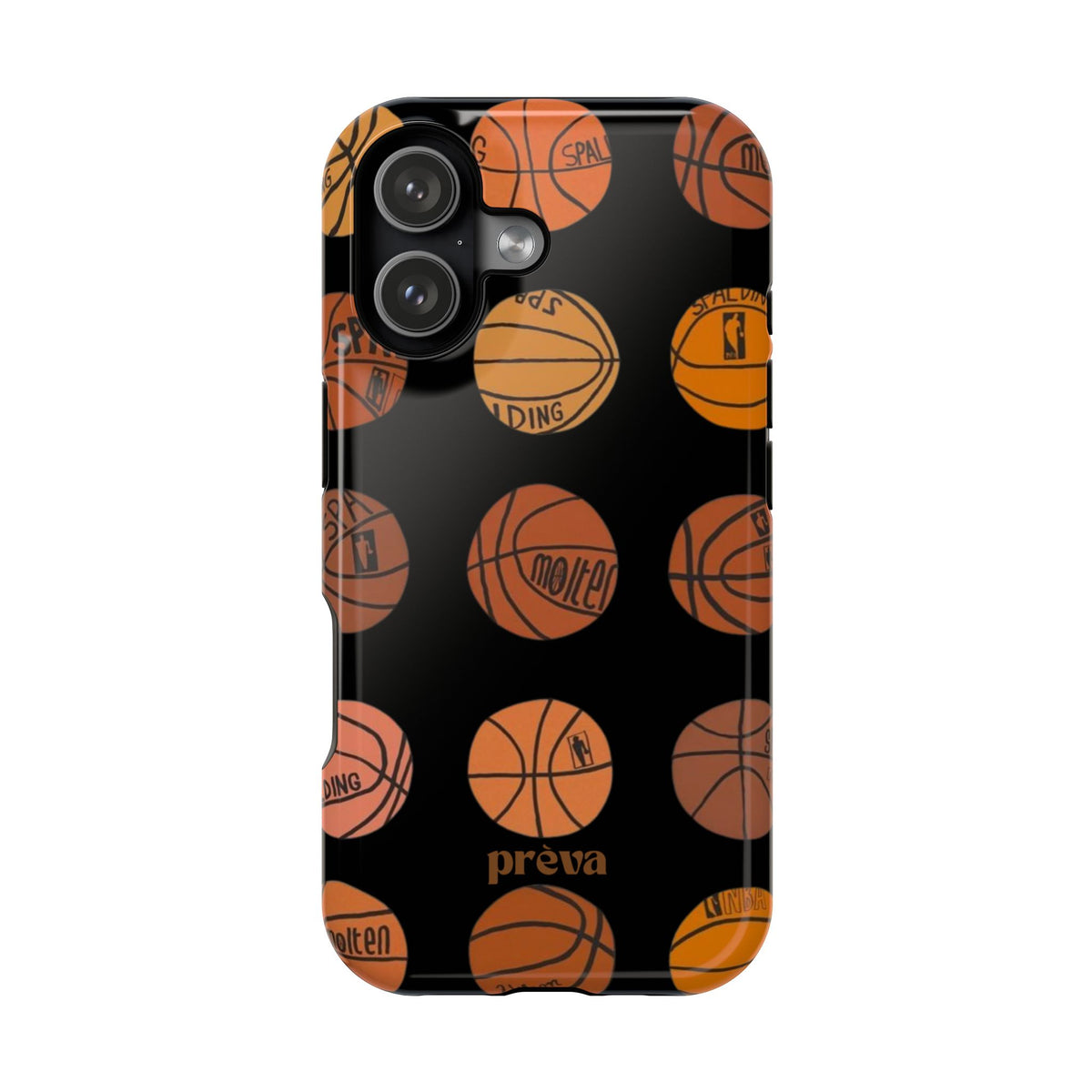 Black Basketball Phone Case