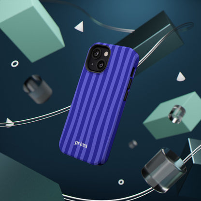 Neon Blue Stripes Phone Case